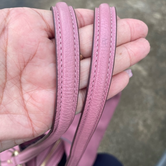Coach Edie Pink Leather Shoulder Bag - Picture 5 of 9